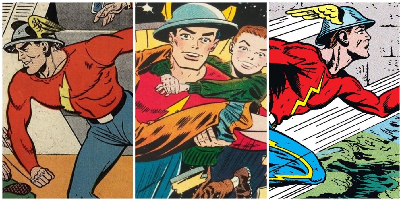 The original Flash, Jay Garrick, in some of his best Golden Age comics