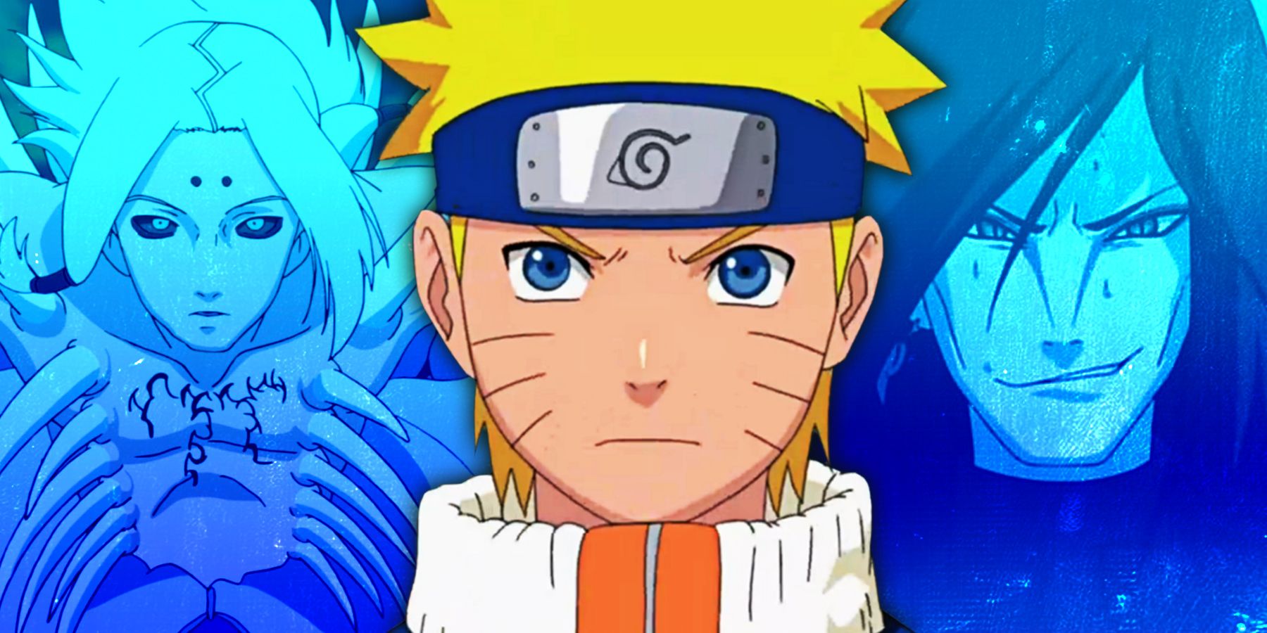 Kimimaro, Naruto and Orochimaru of anime Naruto