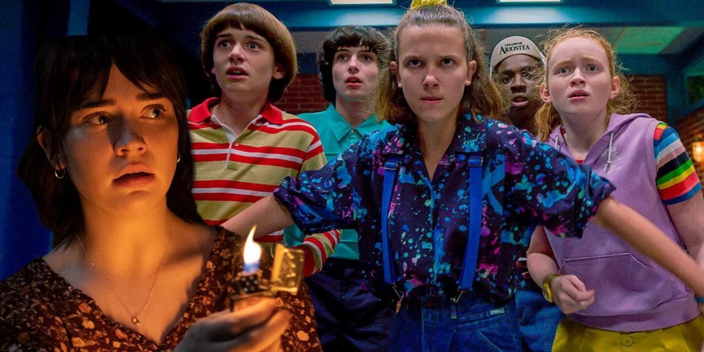 A combined image of Sadie from 2023 The Boogeyman, and Mike, Eleven, and the gang in Stranger Things