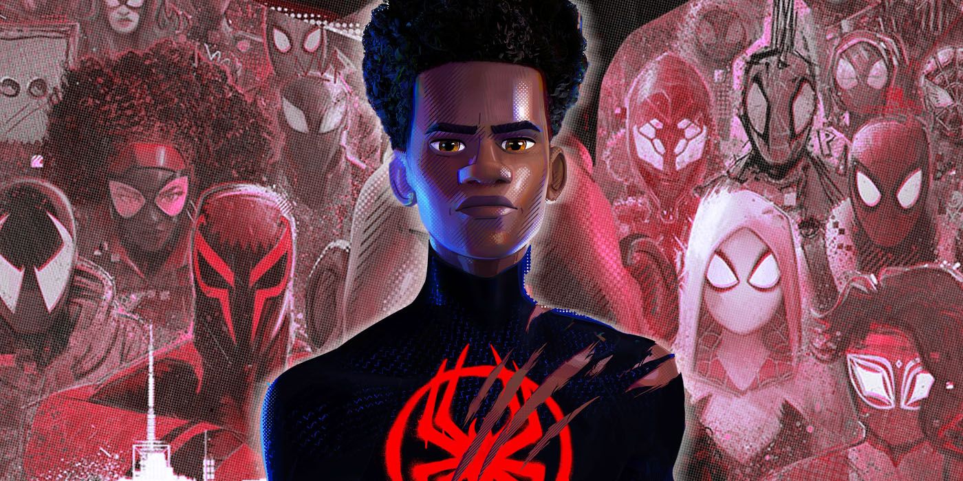 Milhas à frente de outras pessoas-aranha em Across the Spider-Verse.