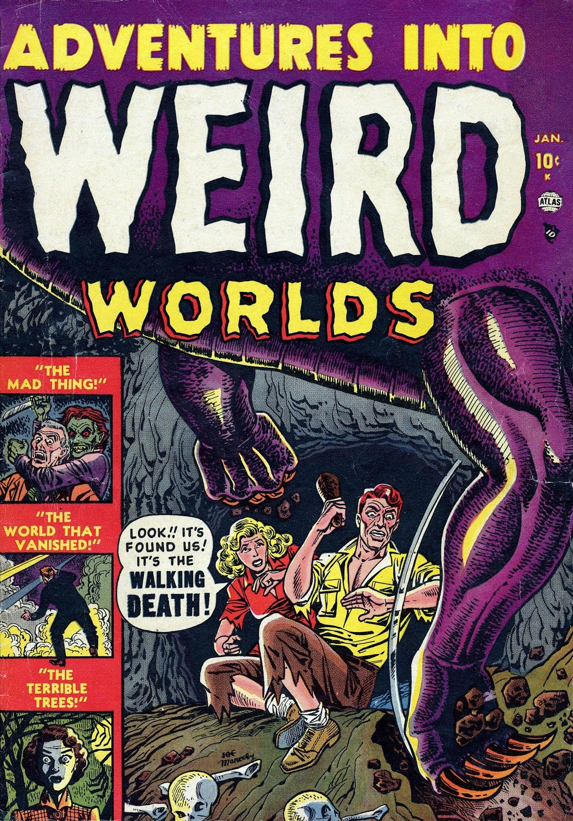 Título inicial da Marvel, Adventures Into Weird Worlds