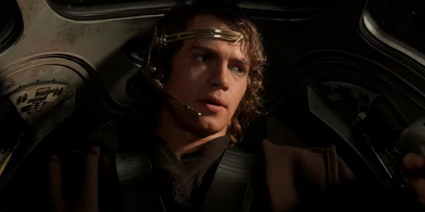 Anakin flying Jedi Starfighter in Revenge of the Sith
