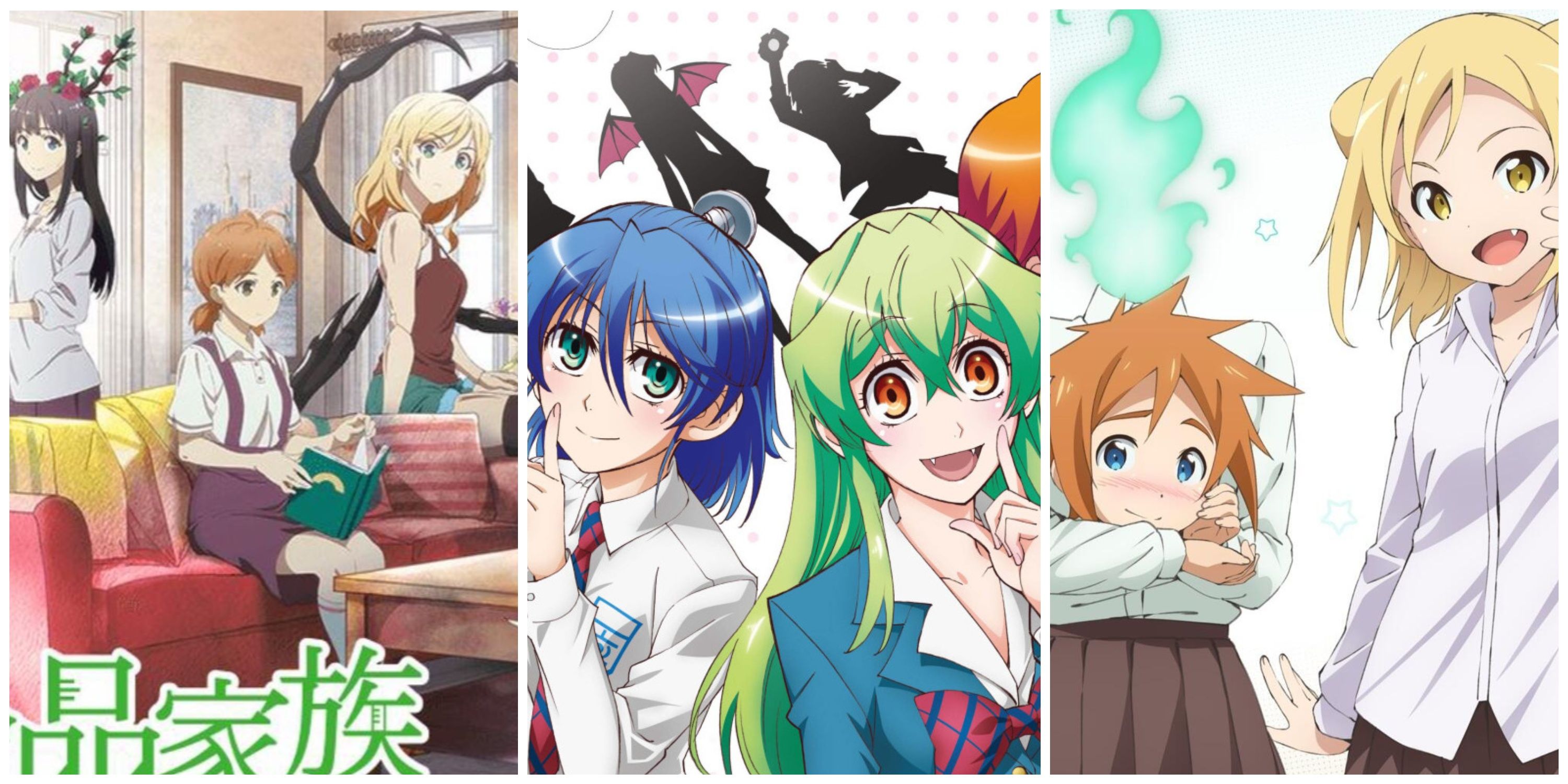 Ashise, Suishi, Aisley-Frankenstein Family; Nagisa & Youko-My Monster Secret; Yuki & Hikari-Interviews with Monster Girls