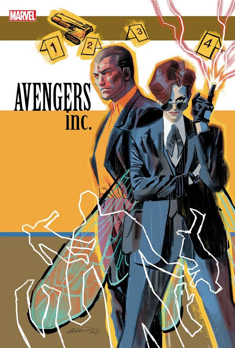 A capa de Daniel Acuña para Avengers Inc. #1