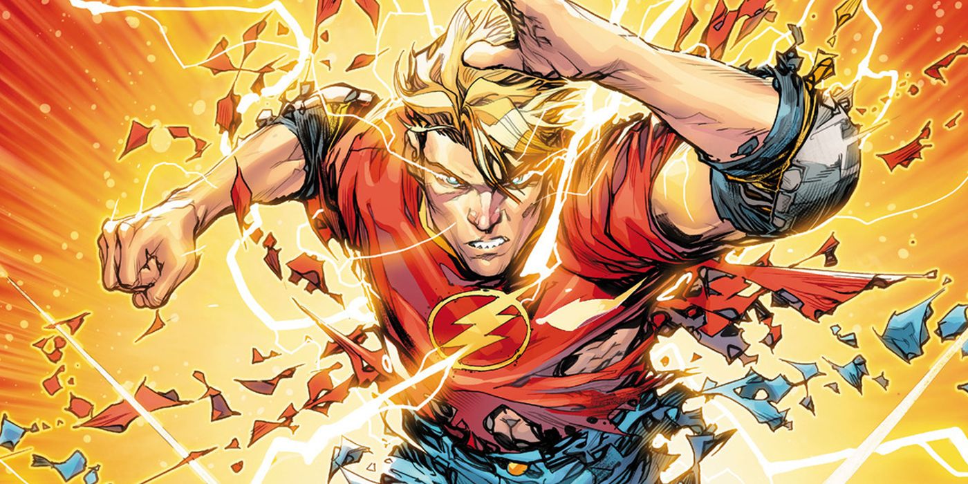 Barry Allen corre entre su ropa en The Flash Year One