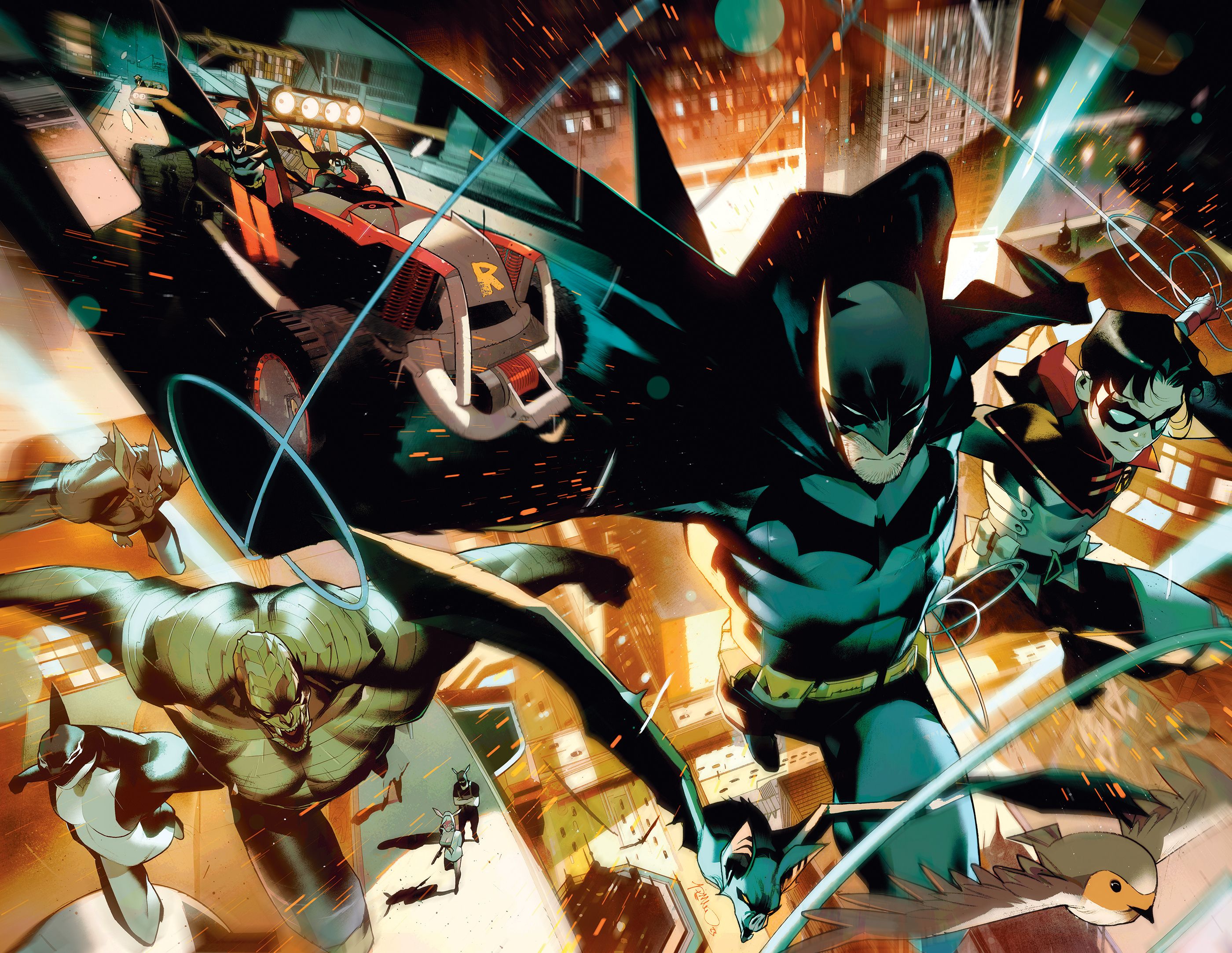 Batman and Robin Unites Gotham’s Monster Villains
