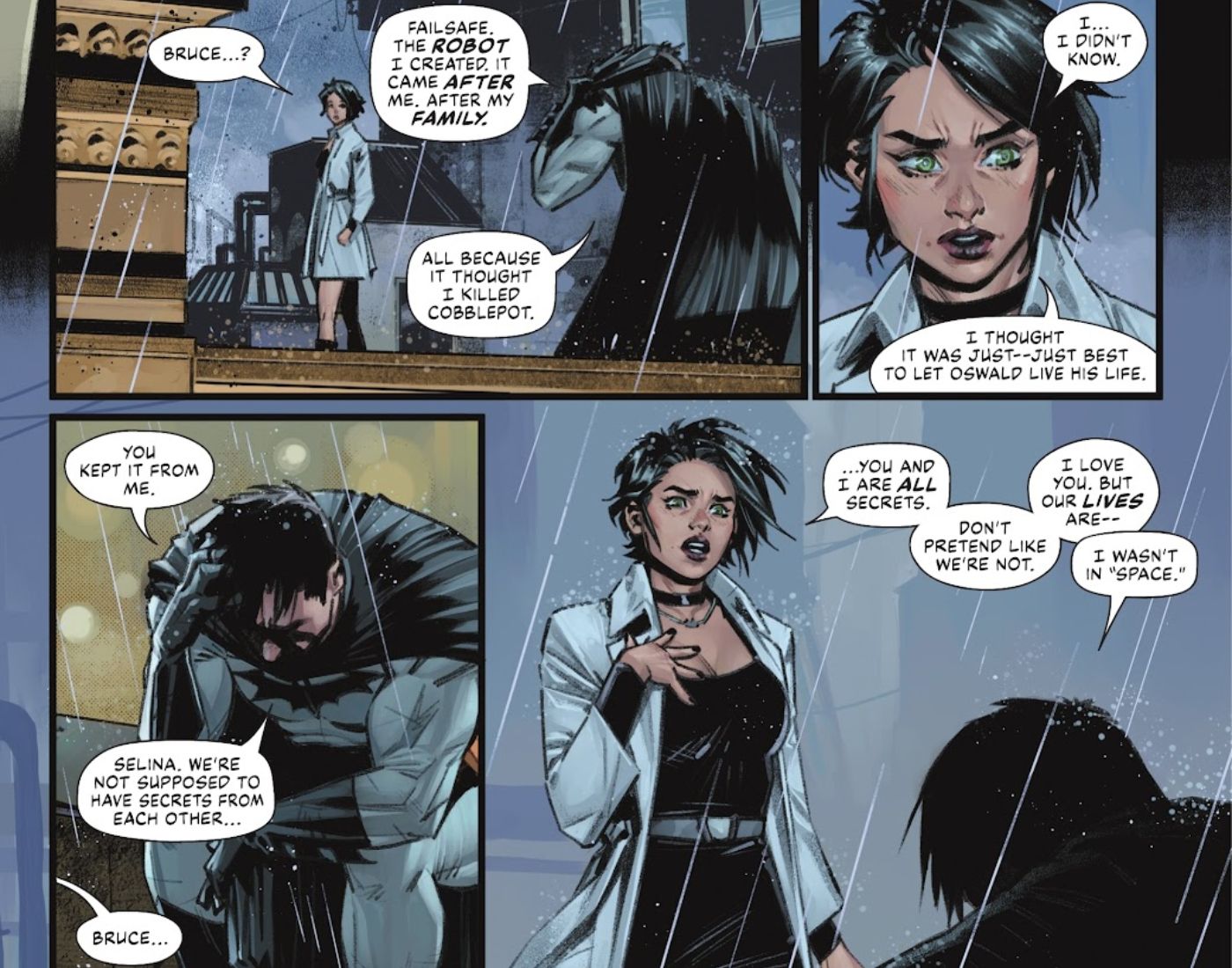 Selina Kyle defends herself and calls out Batman.