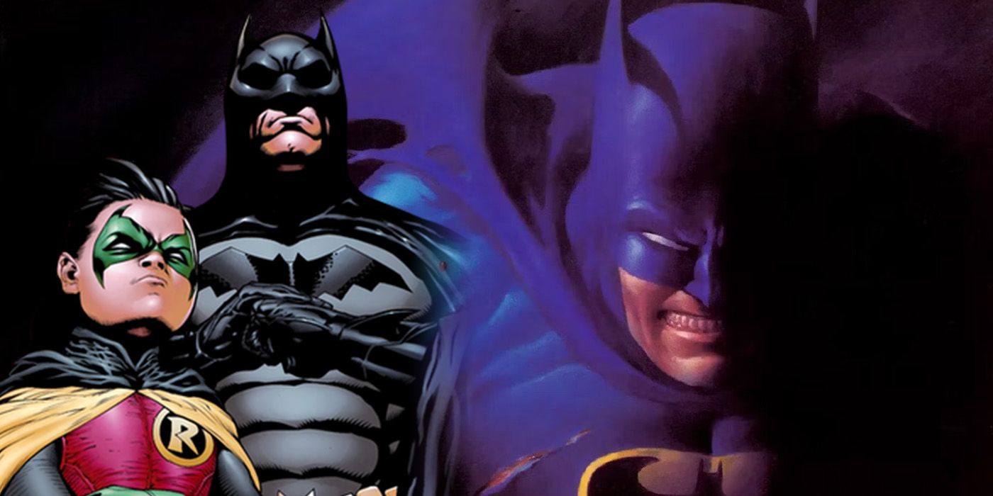 Batman and Robin Damian Wayne and Batman from Son of the Demon comic