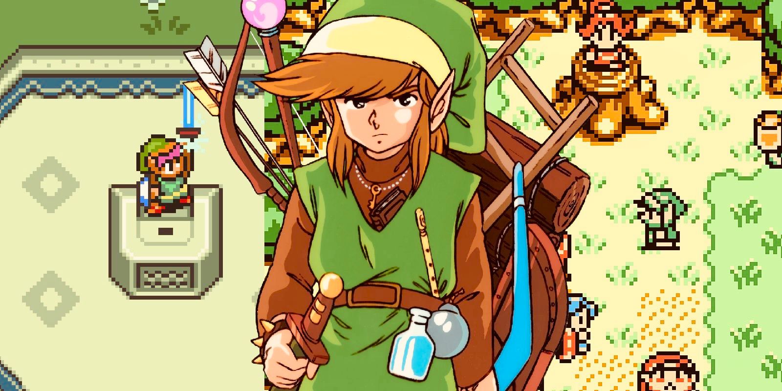 Link de The Legend of Zelda: A Link to the Past e Oracle of Seasons