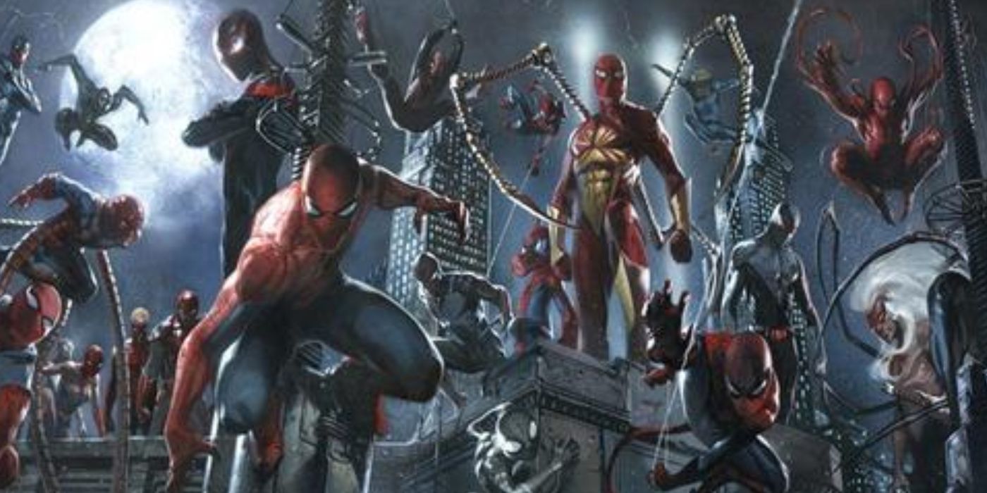 The Spider-People of the Spider-Verse from Marvel Comics