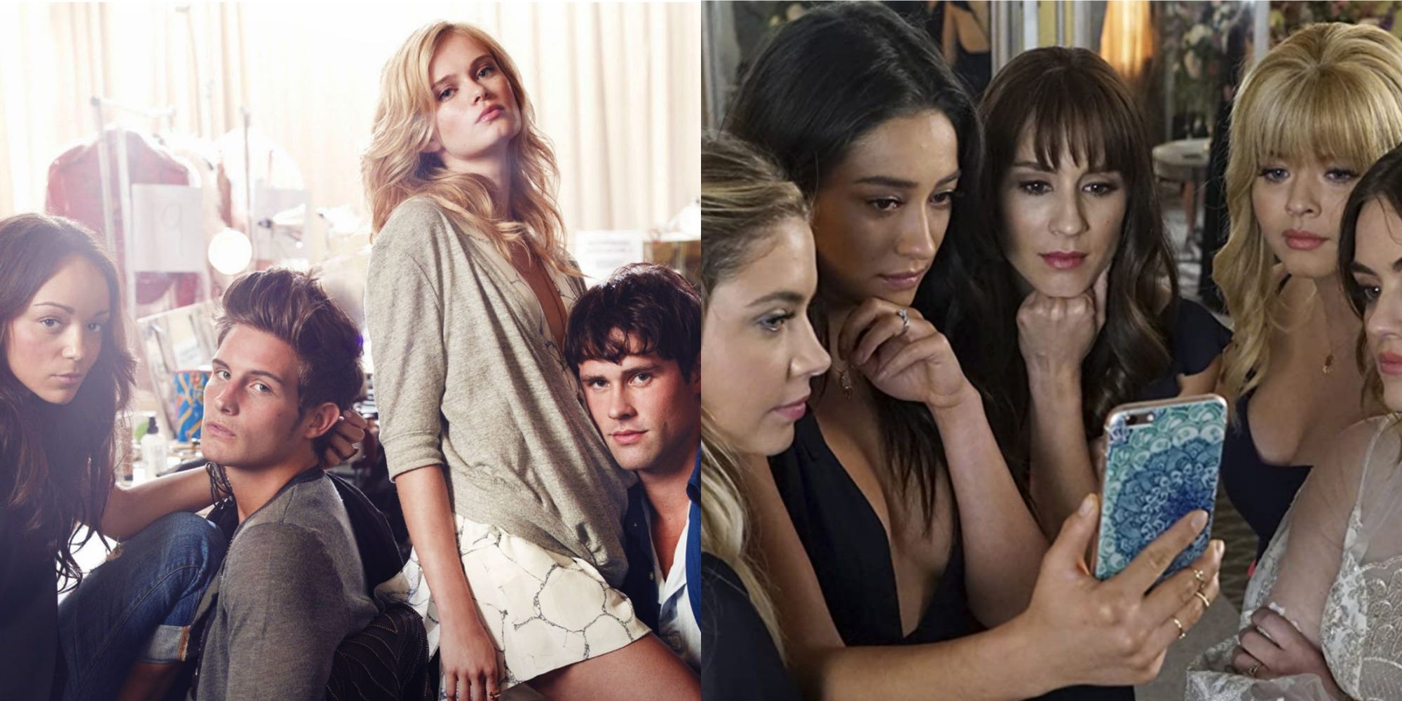 Split Image Models in The Beautiful Life and the liars from Pretty Little Liars