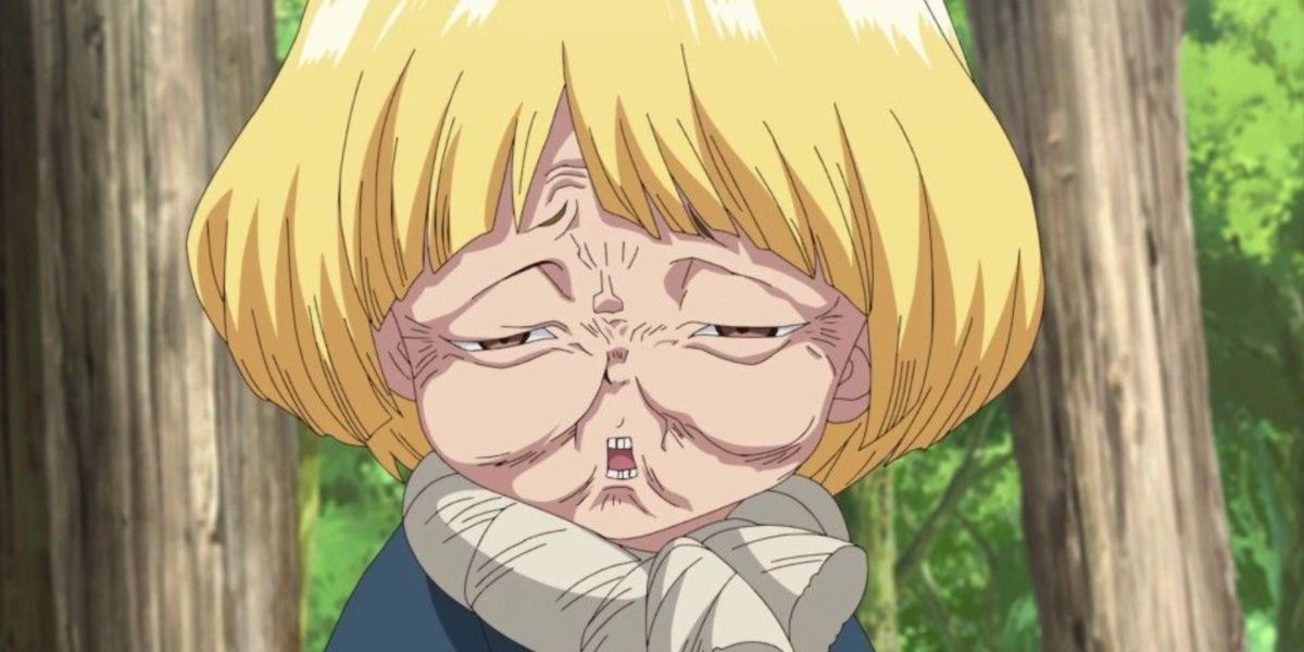 Suika from Dr. Stone can't see without glasses