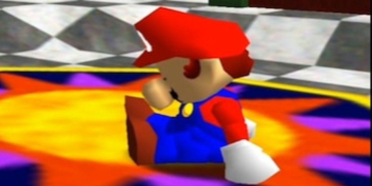 Mario dormindo no Nintendo 64