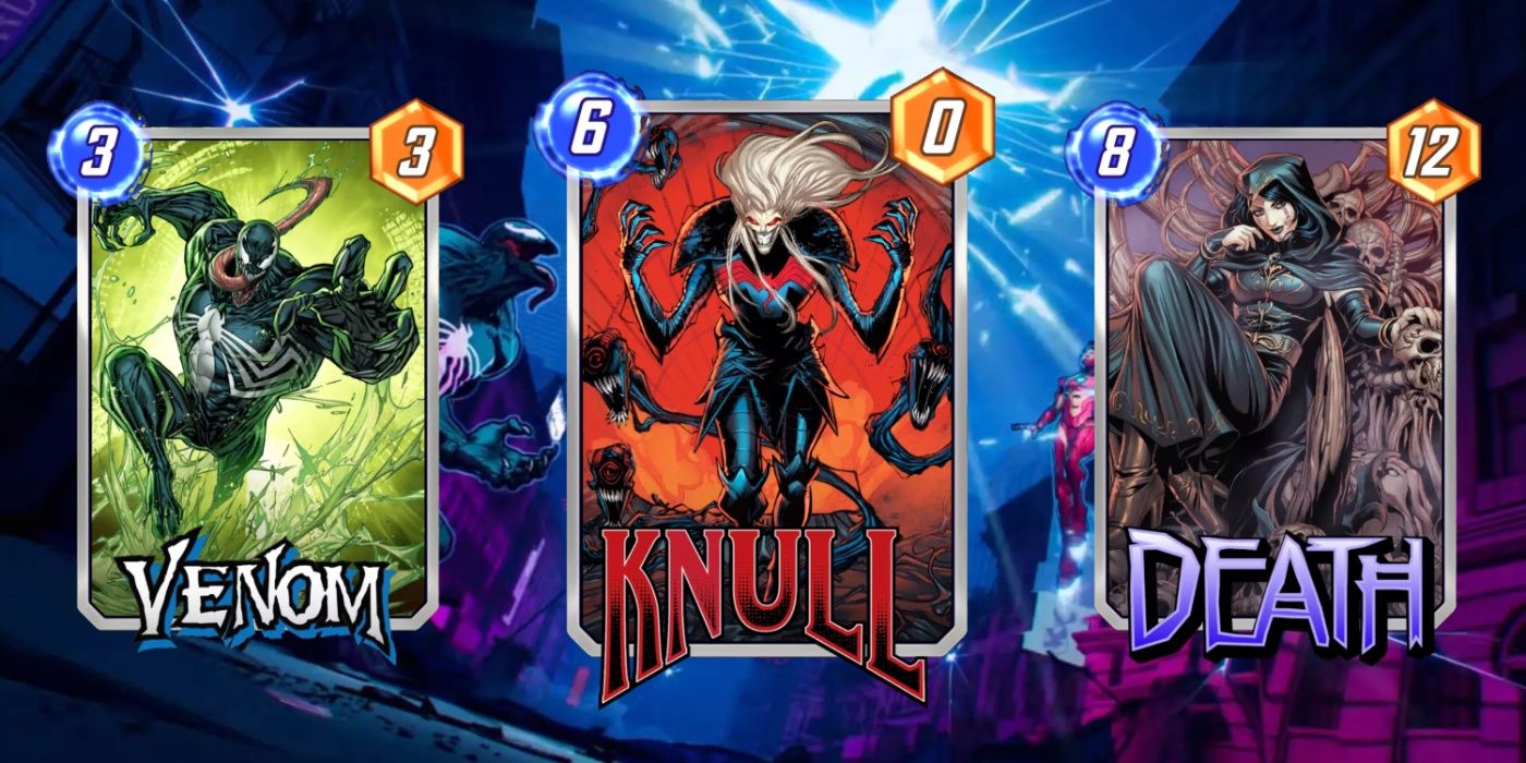 Destrua as cartas do baralho no Marvel Snap, incluindo Venom, Knull e Death