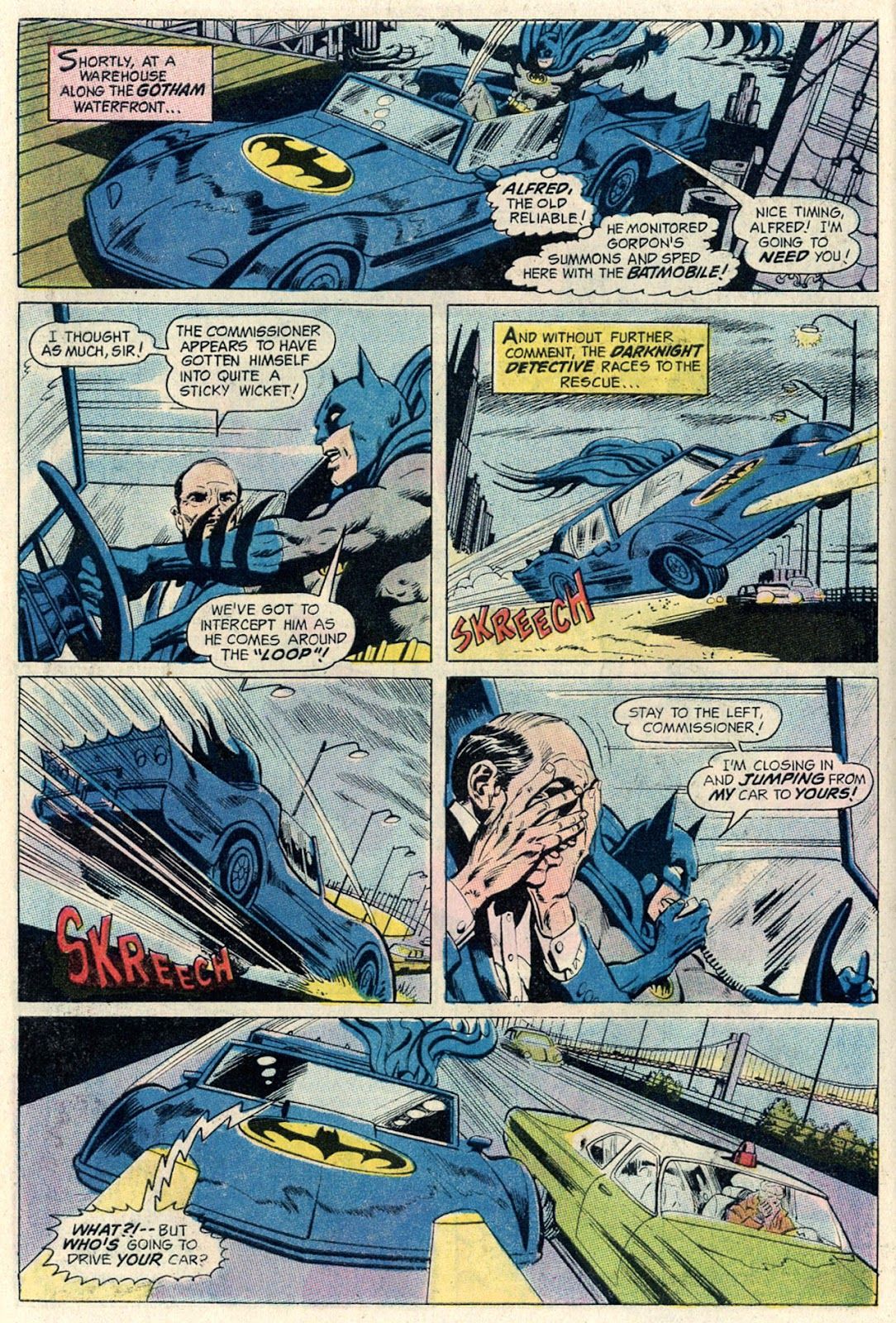 Batman e Alfred correm para ajudar Gordon