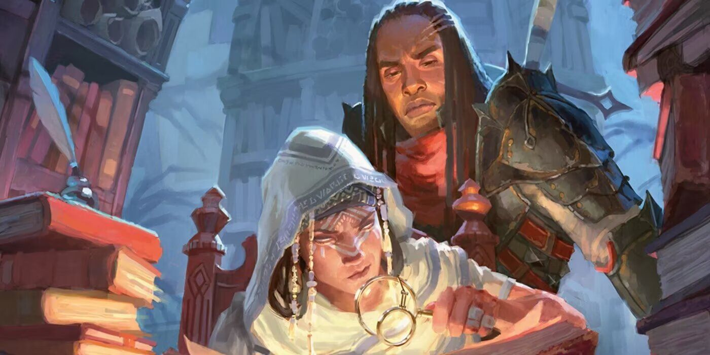 Dungeons and Dragons: Artwork of an Academic Wizard and Warrior