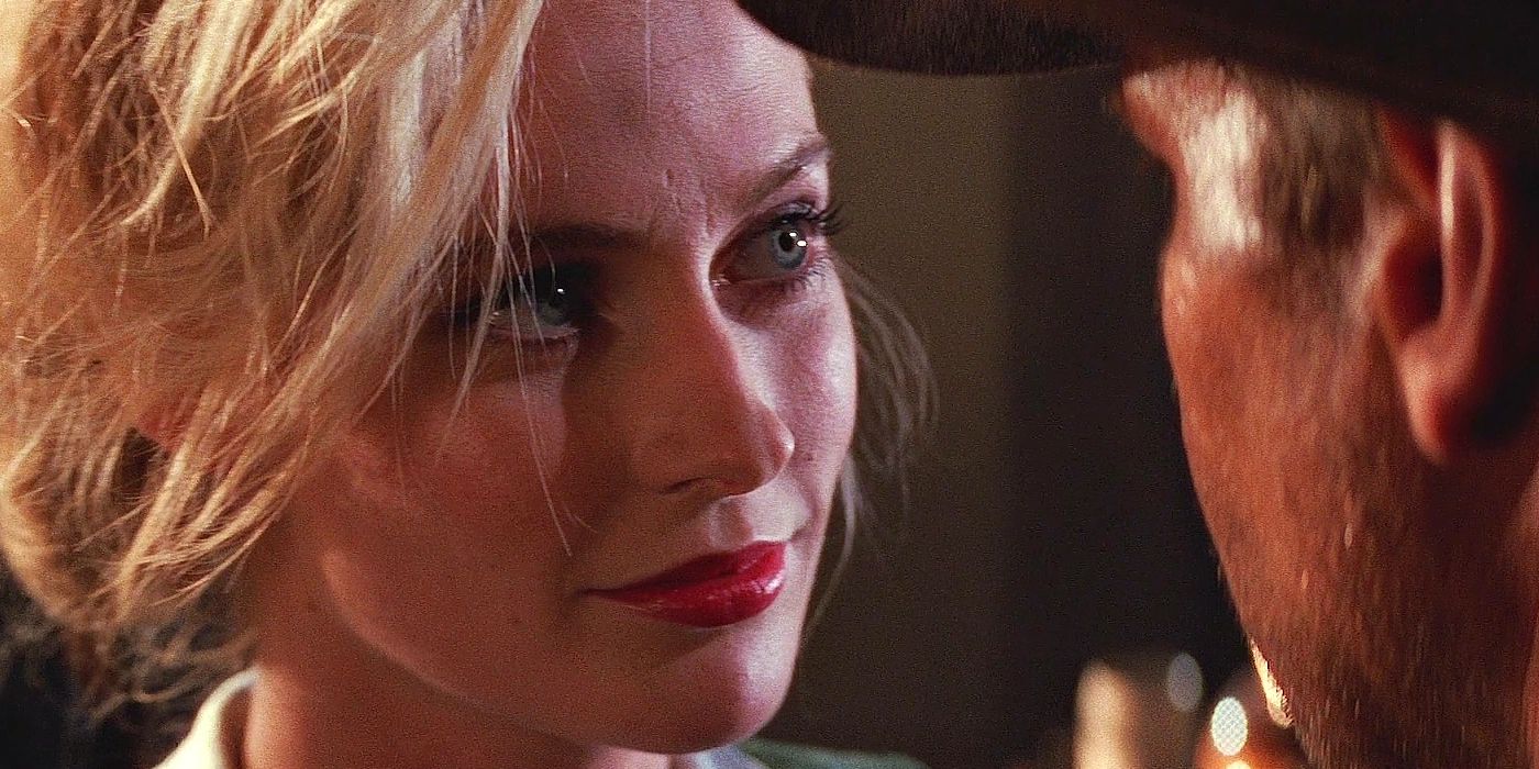 Elsa Schneider (Alison Doody) betrays Indy in Indiana Jones and the Last Crusade