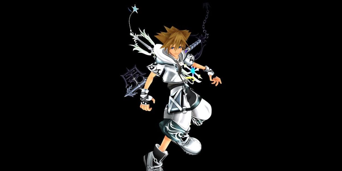 Sora usando a Forma Final de Kingdom Hearts II