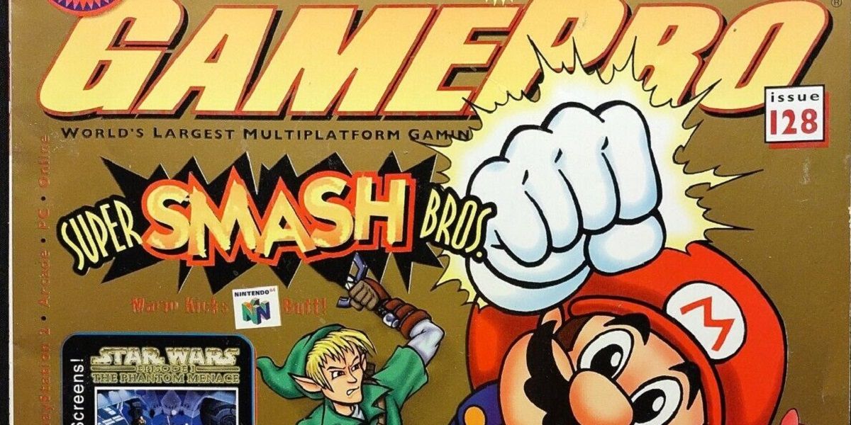 Capa da GamePro Magazine com os personagens Link e Mario da Nintendo