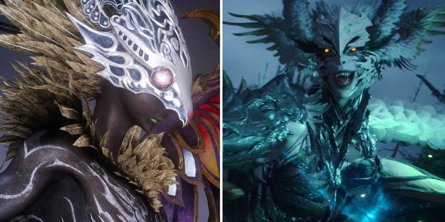 Garuda as she appears in Final Fantasy XV and Final Fantasy XVI