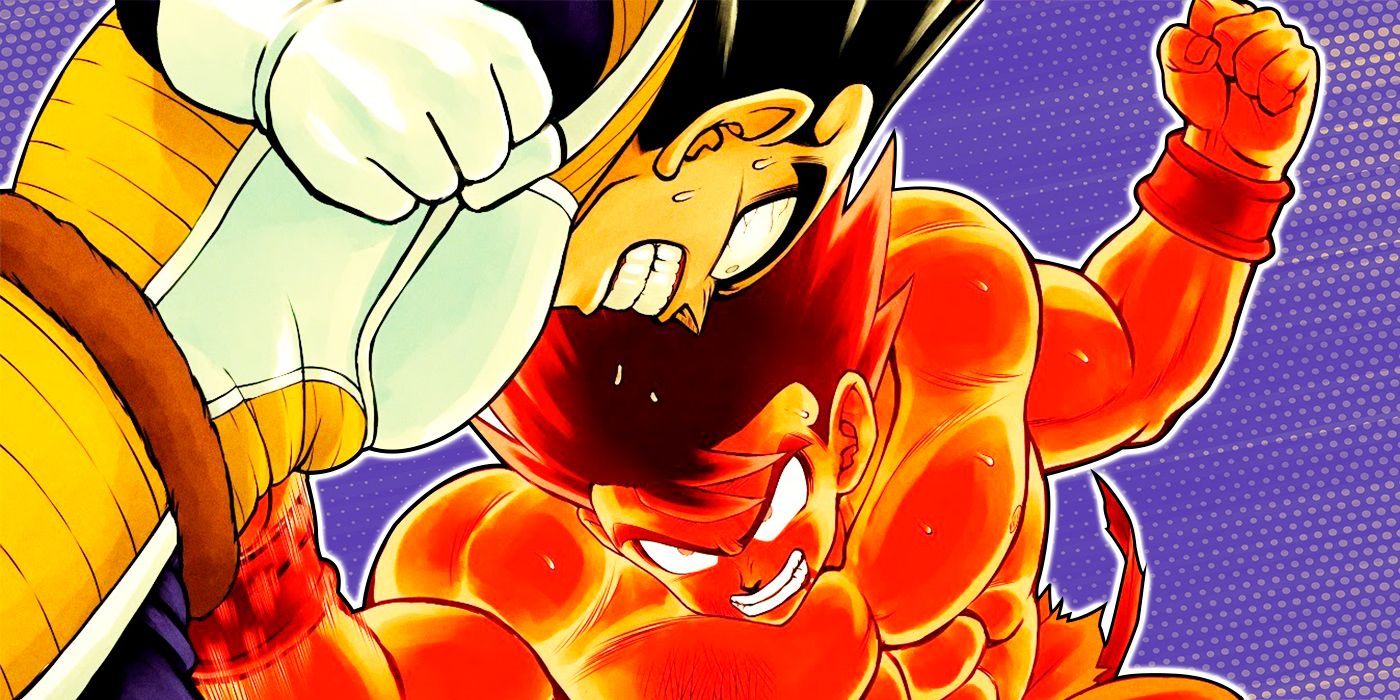 Goku vs Vegeta in Dragon Ball Z.