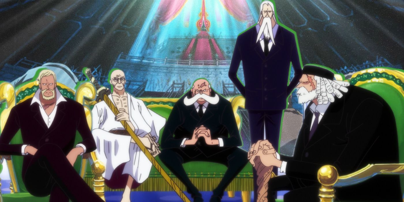 Gorosei sitting together in front of Imu's Throne