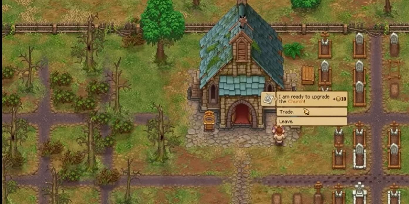 The graveyard given to the protagonist during the events of Graveyard Keeper