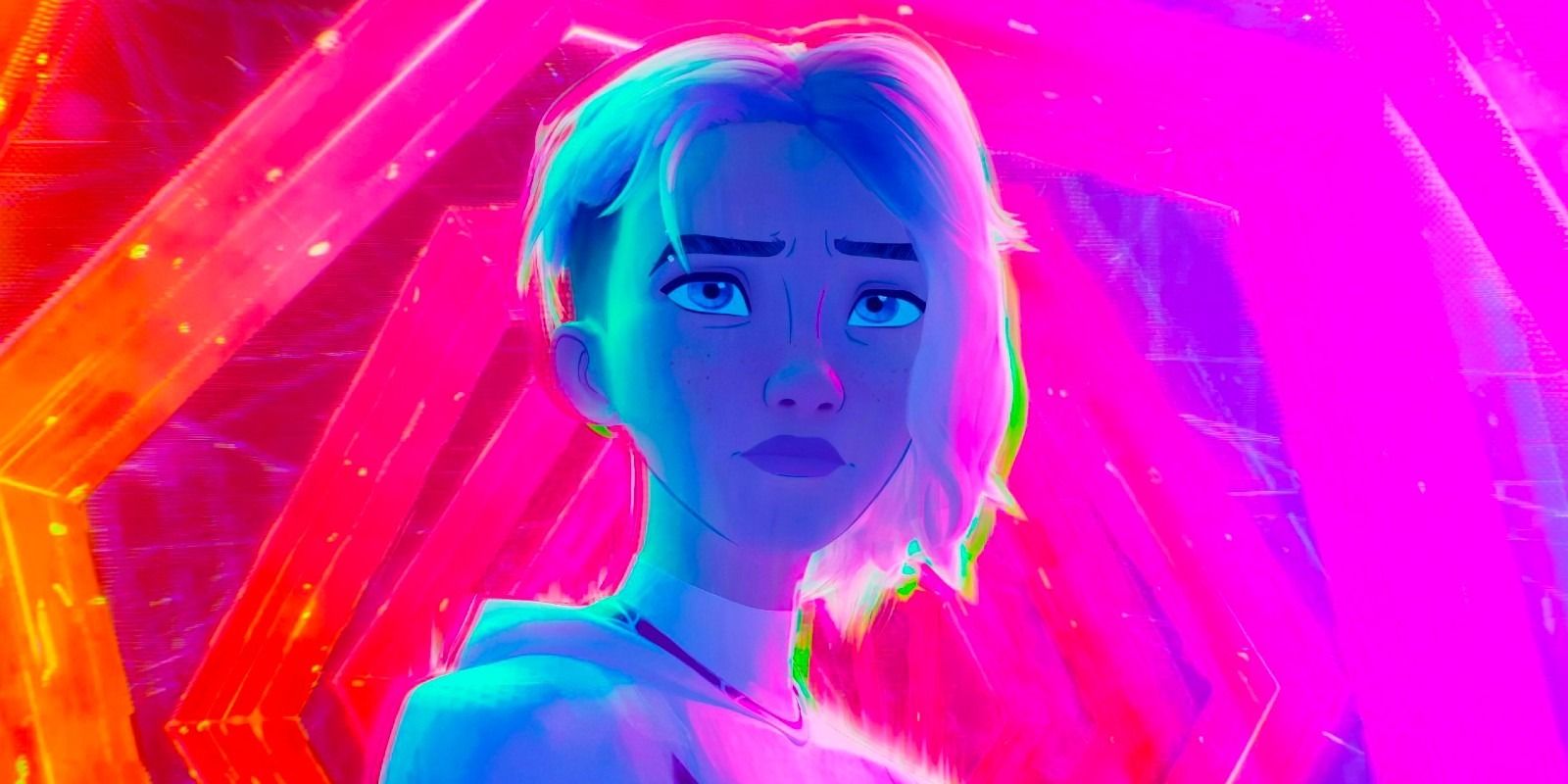 Gwen Stacy in front of portal in Spider-Man Across the Spider-Verse