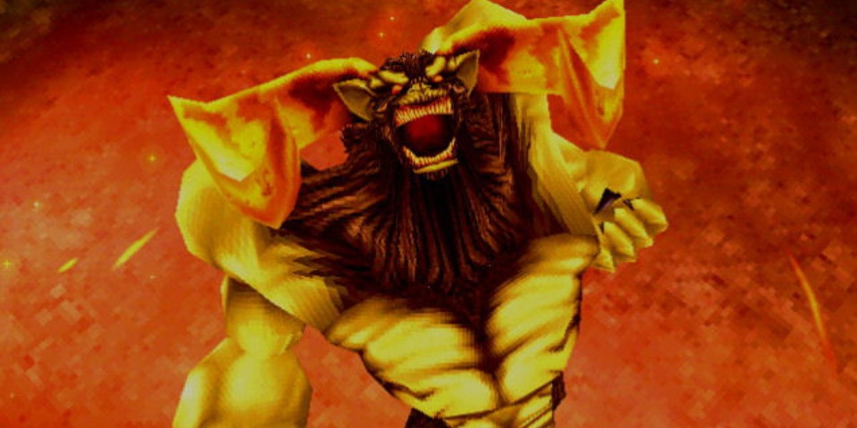 Ifrit ruge em Final Fantasy IX