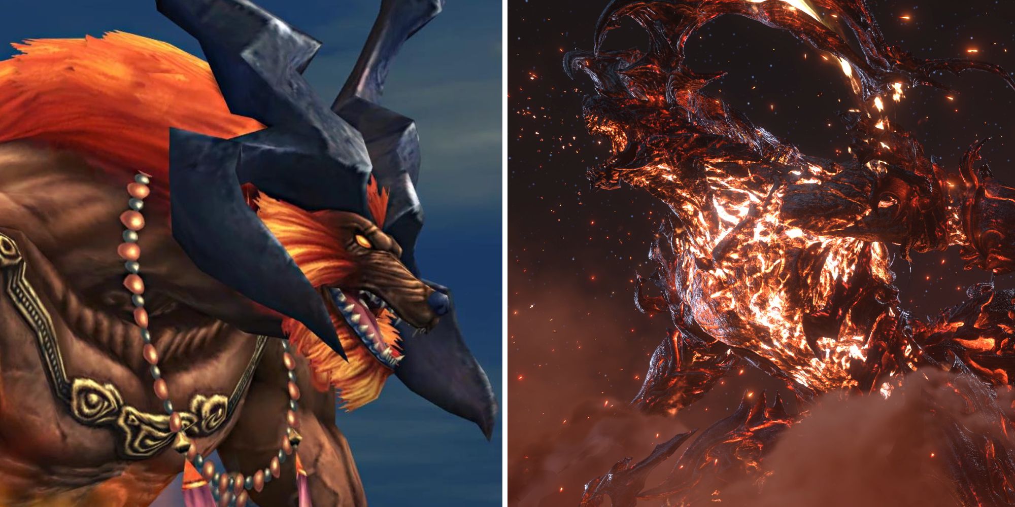 Ifrit as it appears in Final Fantasy X and Final Fantasy XVI