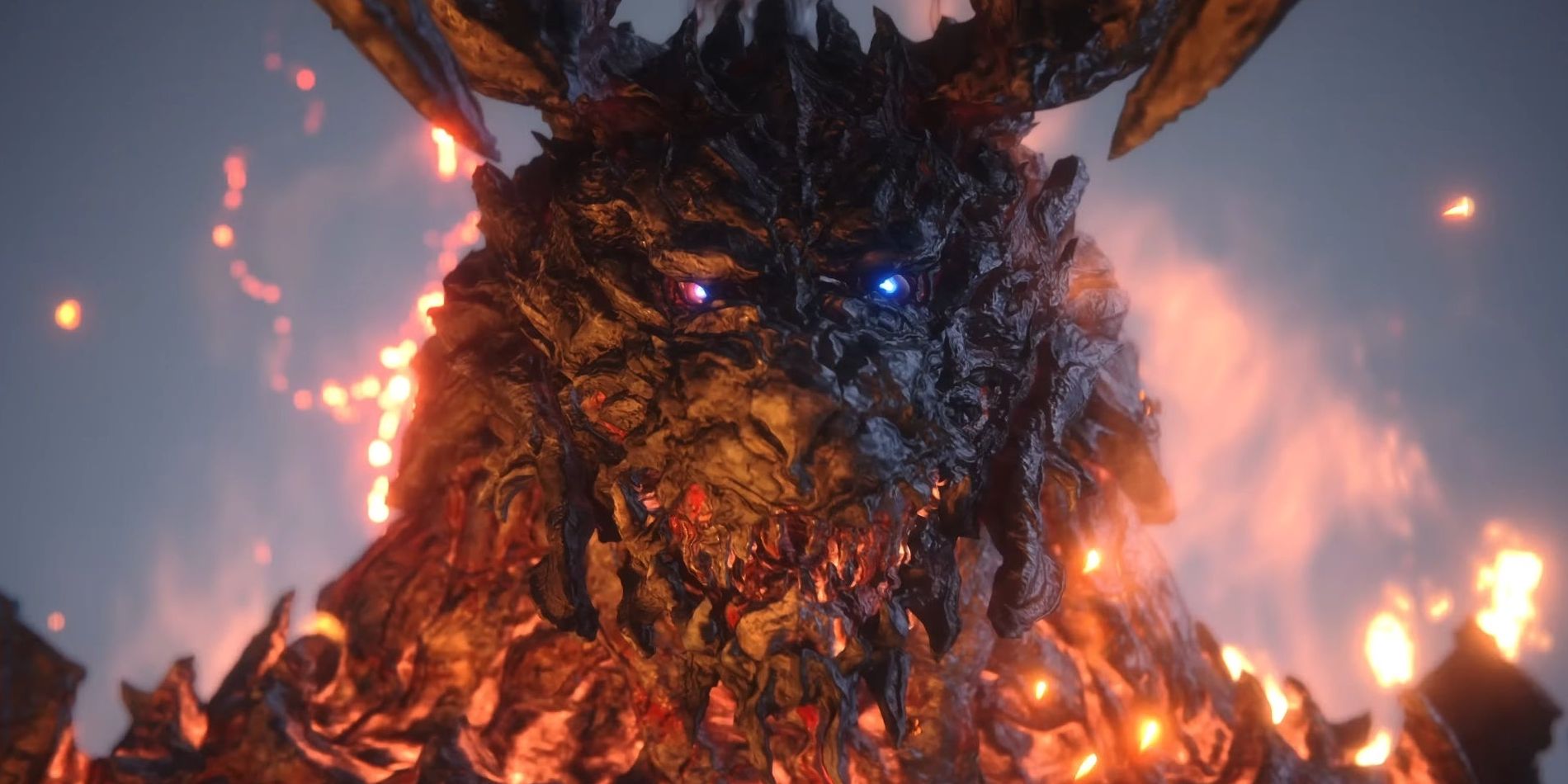 Ifrit's face in Final Fantasy XVI