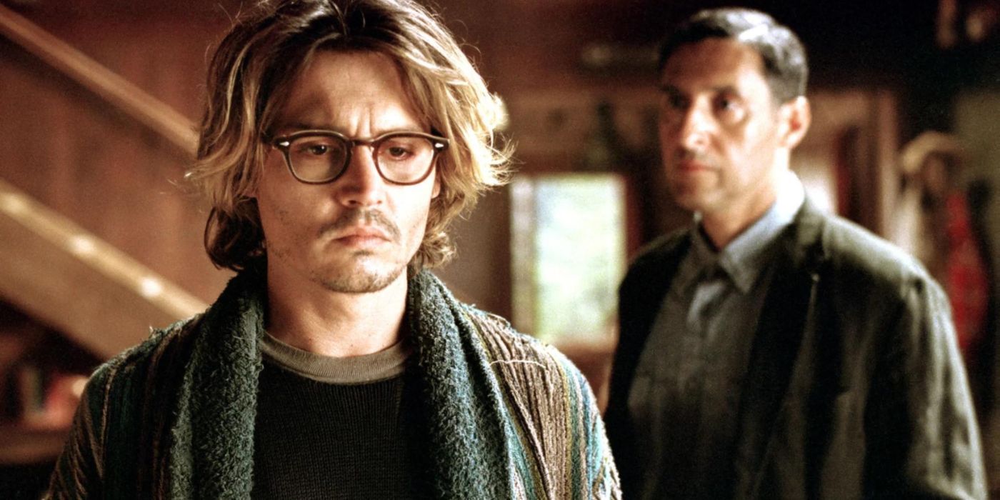 Johnny Depp as Mort Rainey and John Turturro as John Shooter in Secret Window 