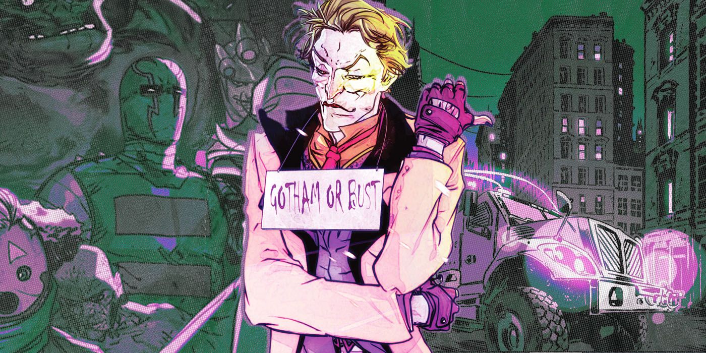 Joker with hitch a ride pose