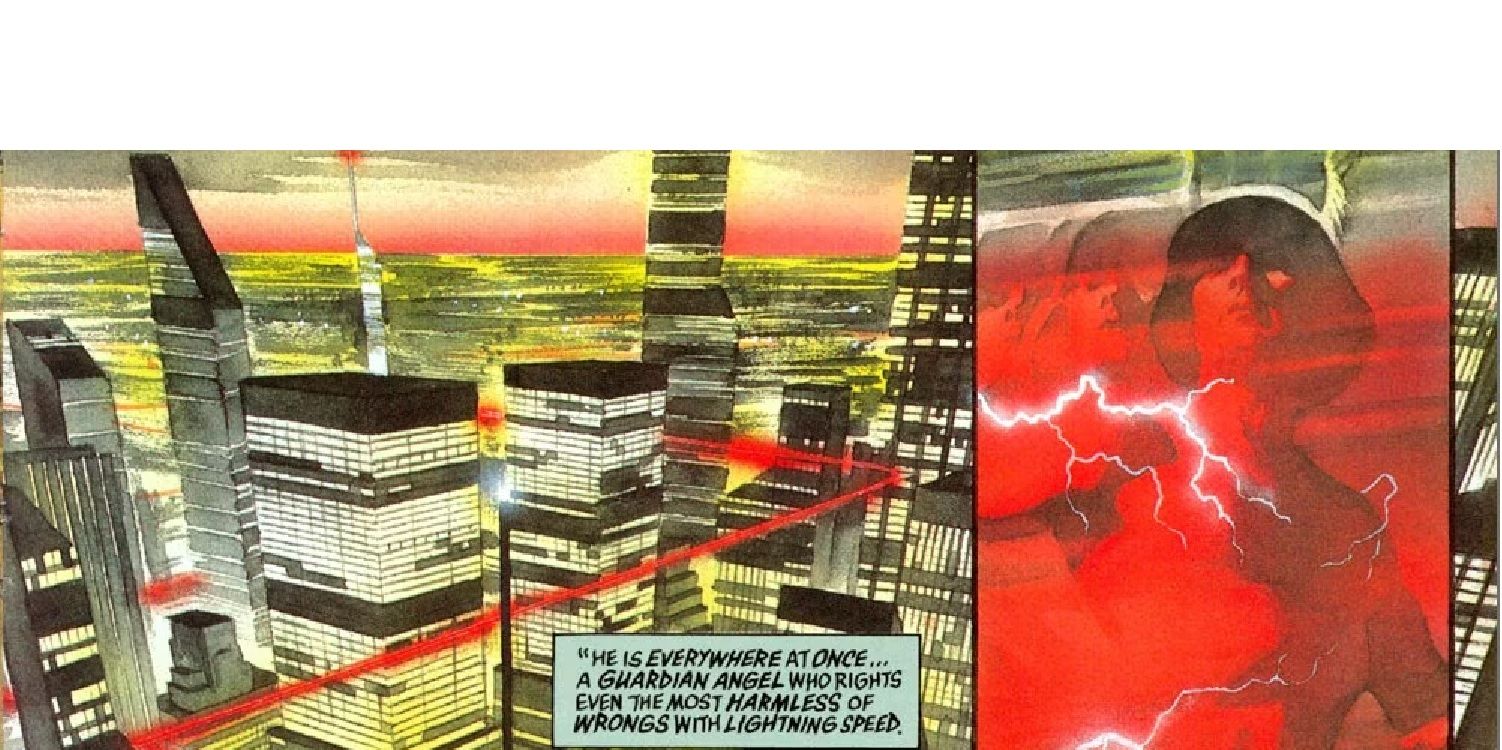 The Flash runs through Keystone City in DC Comics' Kingdom Come timeline