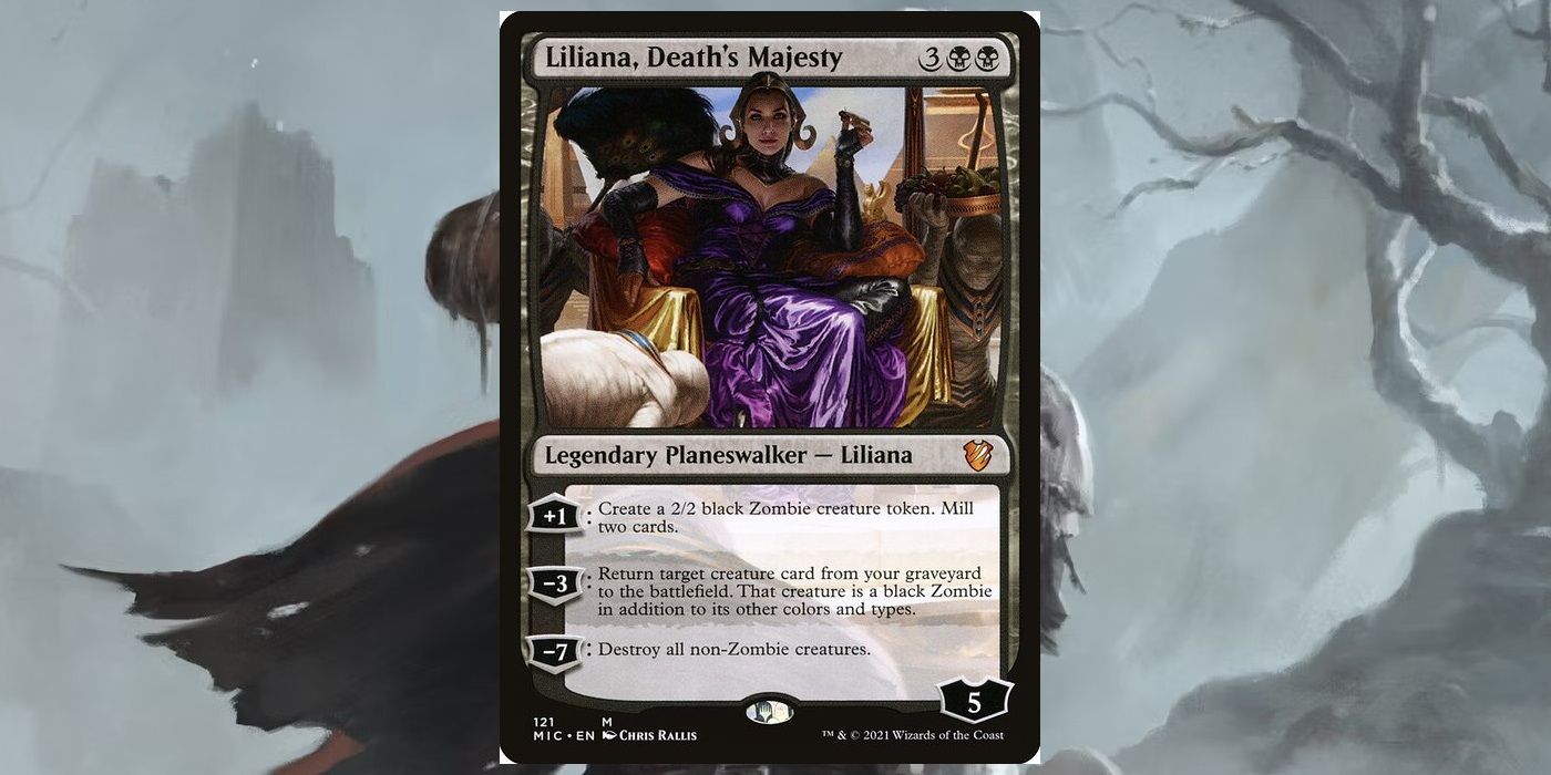 liliana death's majesty mtg card