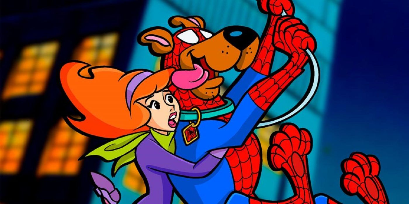 Spidey-Doo swings into action with Daphne in tow