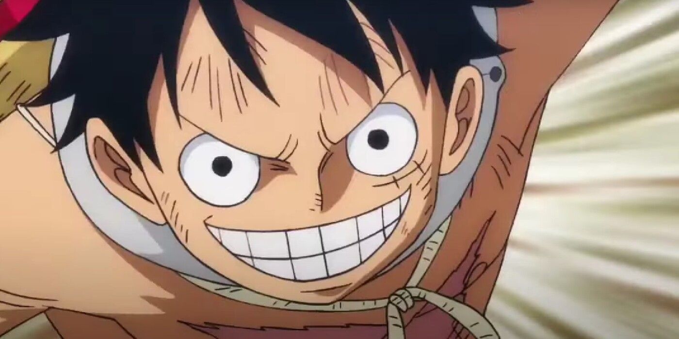 One Piece's Monkey D. Luffy charges in to attack