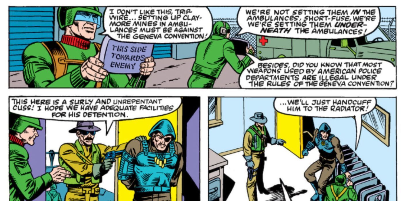 GI Joe apreende o Major Bludd em uma história em quadrinhos da Marvel.