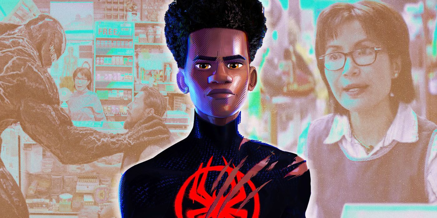 Miles Morales from Across the Spiderverse and Venom Let There Be a Carnage