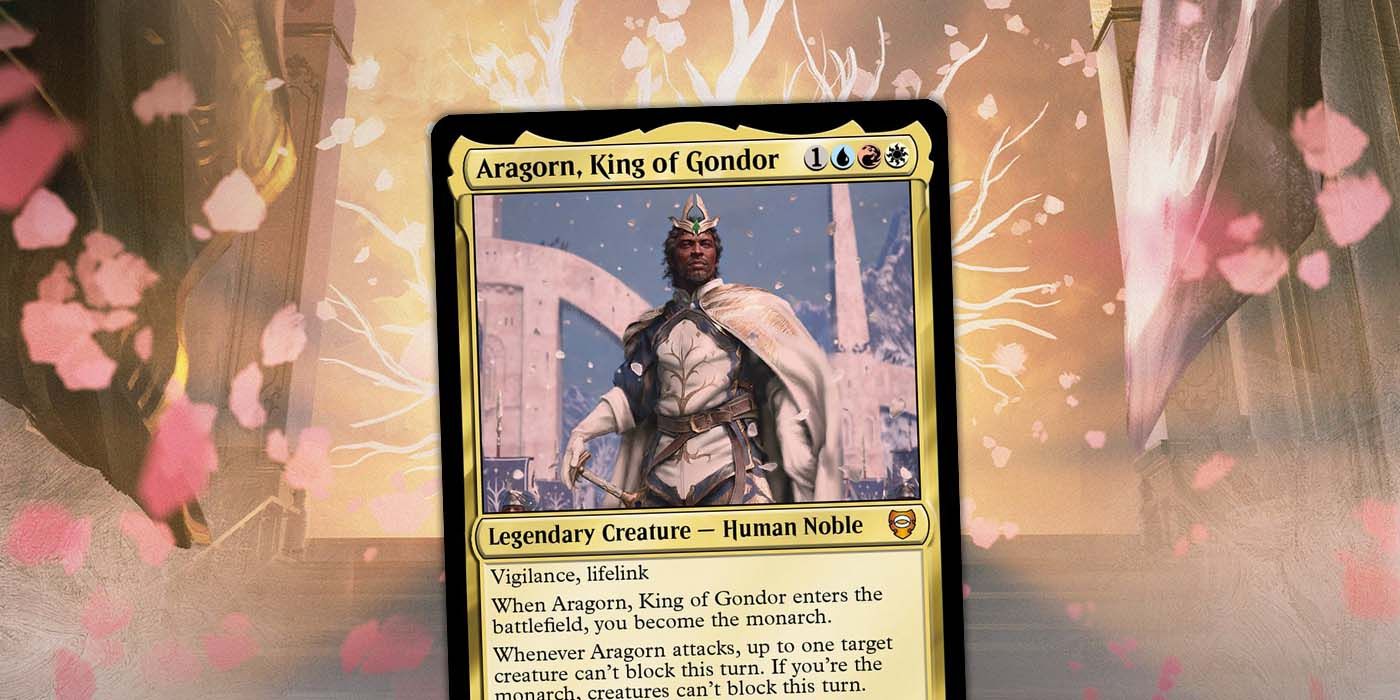 MTG SdA Aragorn, Rei de Gondor e arte oficial