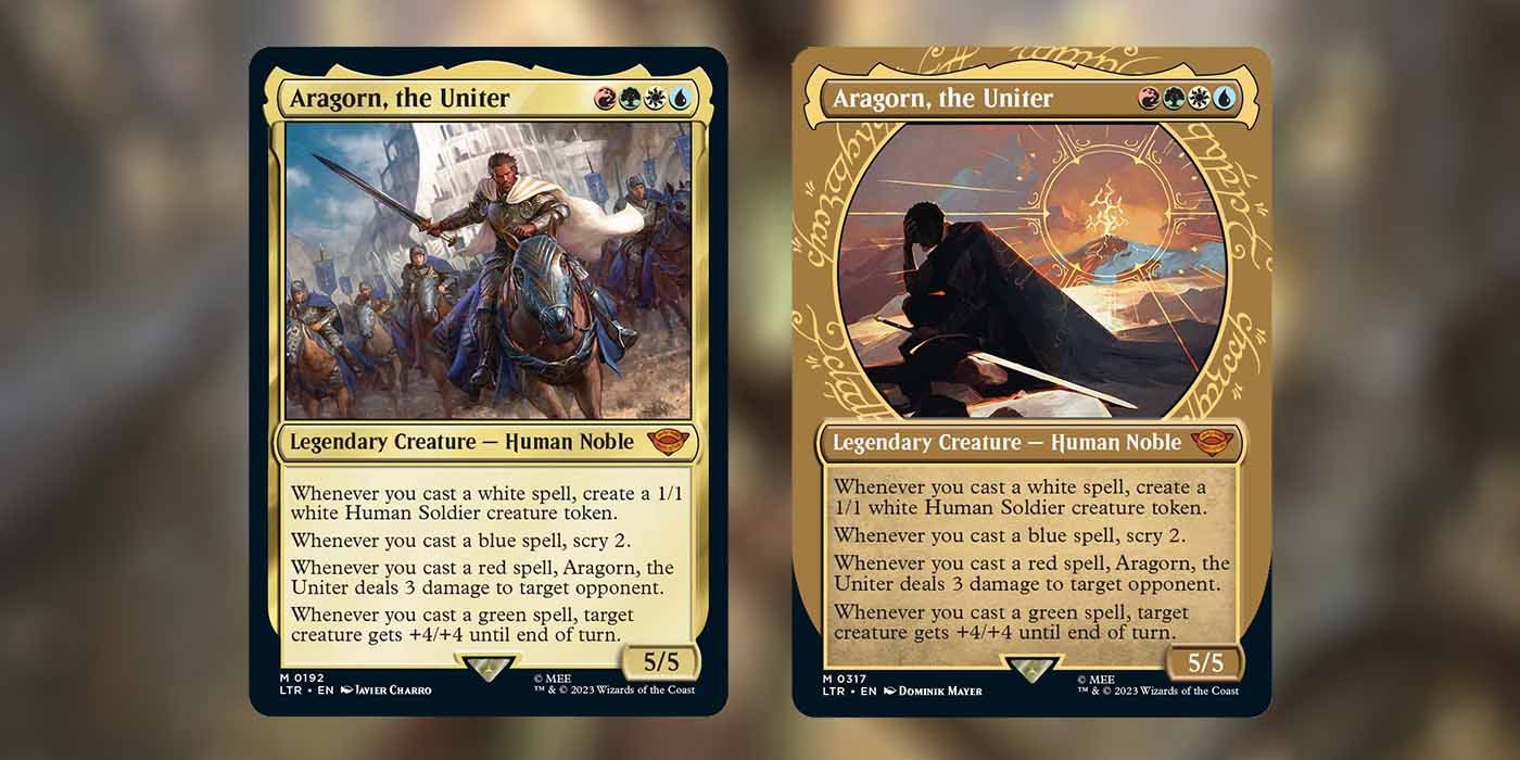 MTG Tales of Middle-earth Aragorn the Uniter cards