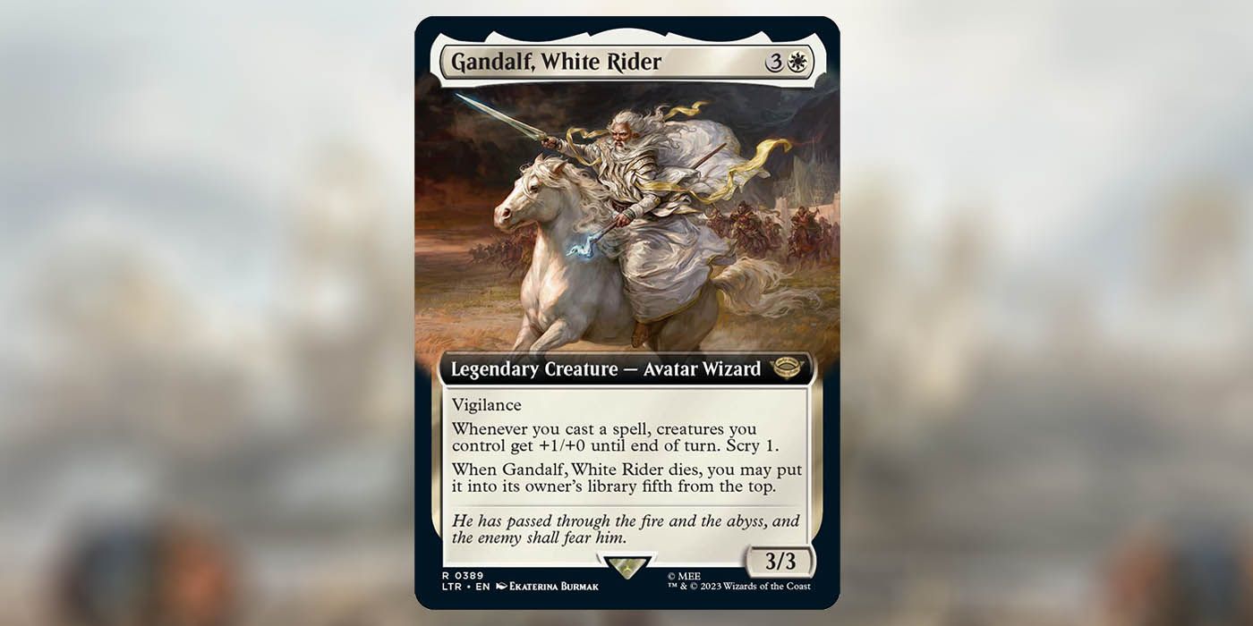 MTG Tales of Middle-earth Gandalf, cartão White Rider