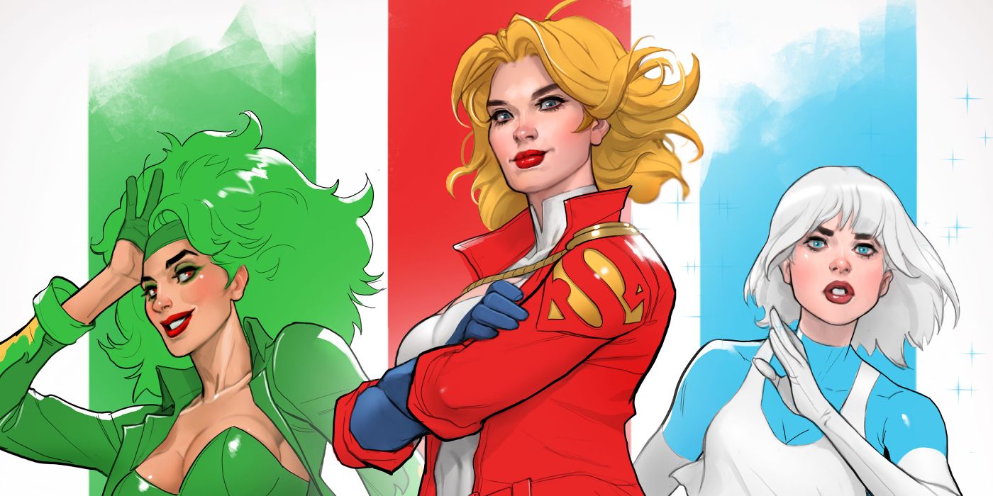 Power Girl, Fire, and Ice on Power Girl Special Variant Cover