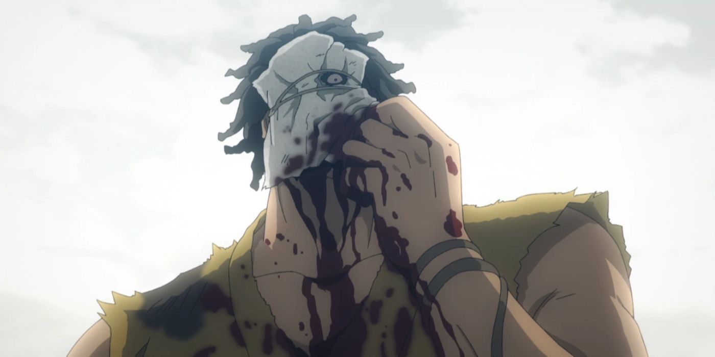 Rokurota bleeding in Hell's Paradise