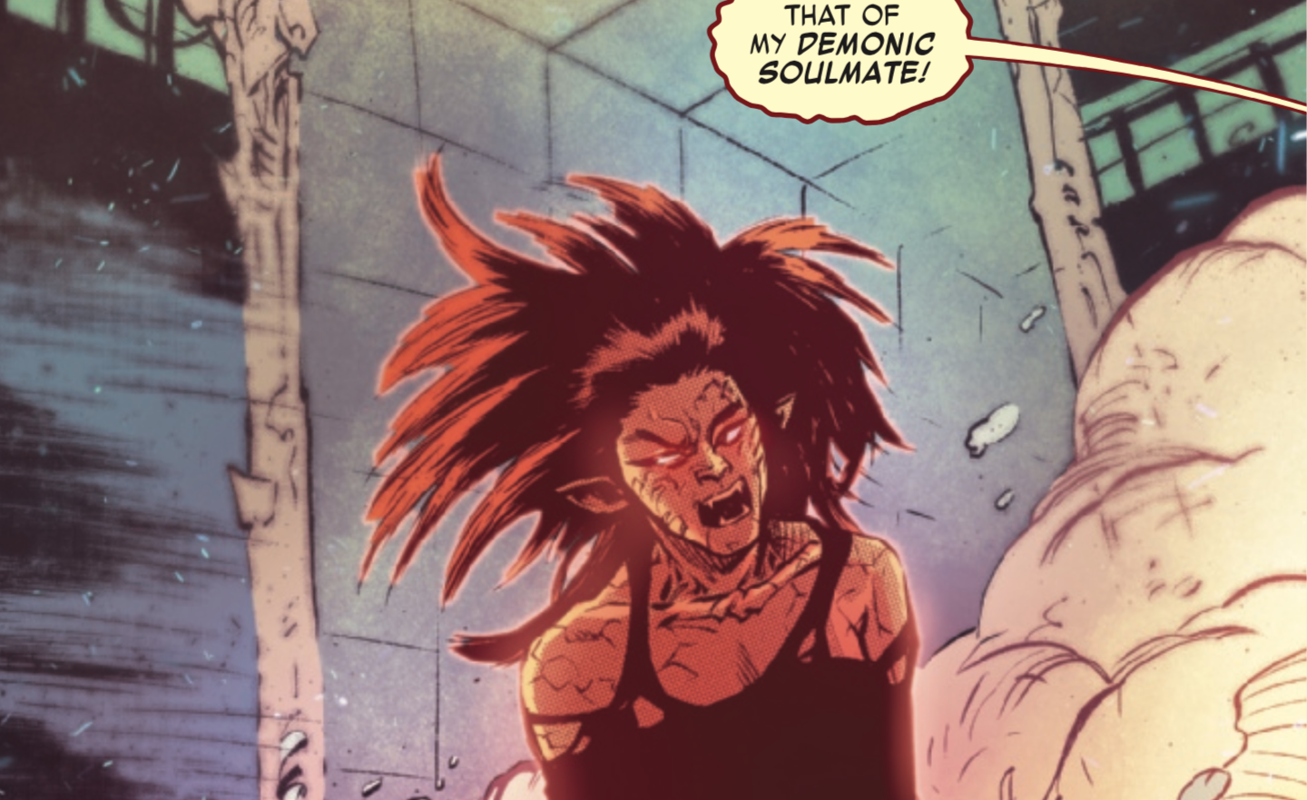 Patty Walker demoníaca em Hellcat #4