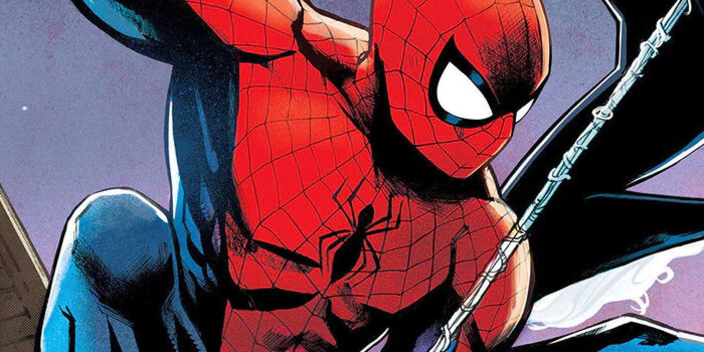 Peter Parker swings alongside Felicia Hardy in variant cover art for Amazing Spider-Man #27.