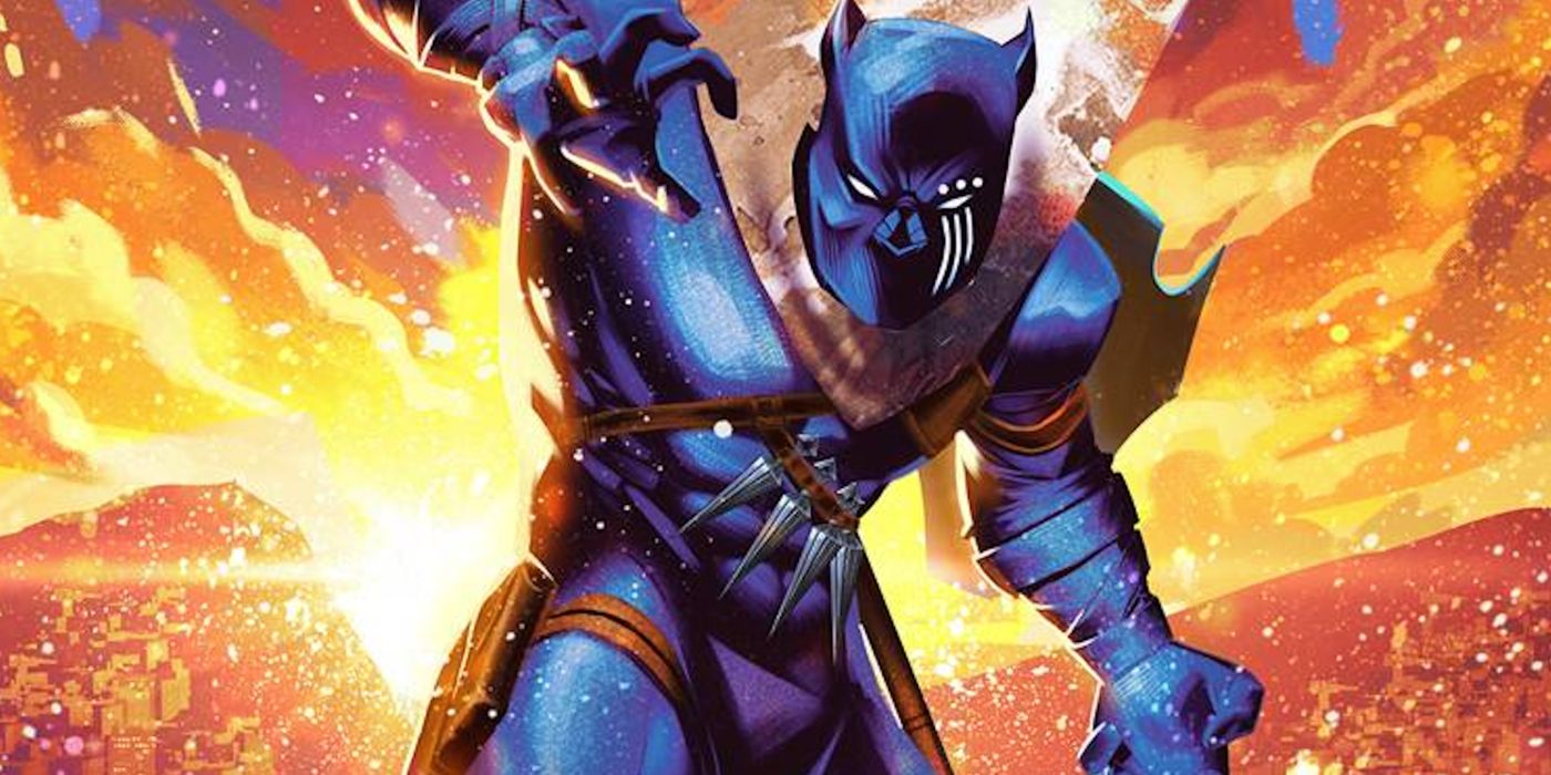 T'Challa shows off his new costume in a preview for Marvel's new Black Panther series.