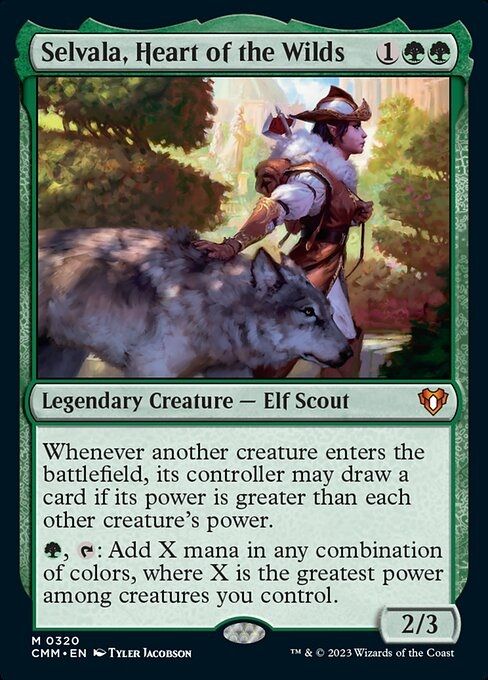 selvala heart of the wilds card no comandante masters-1