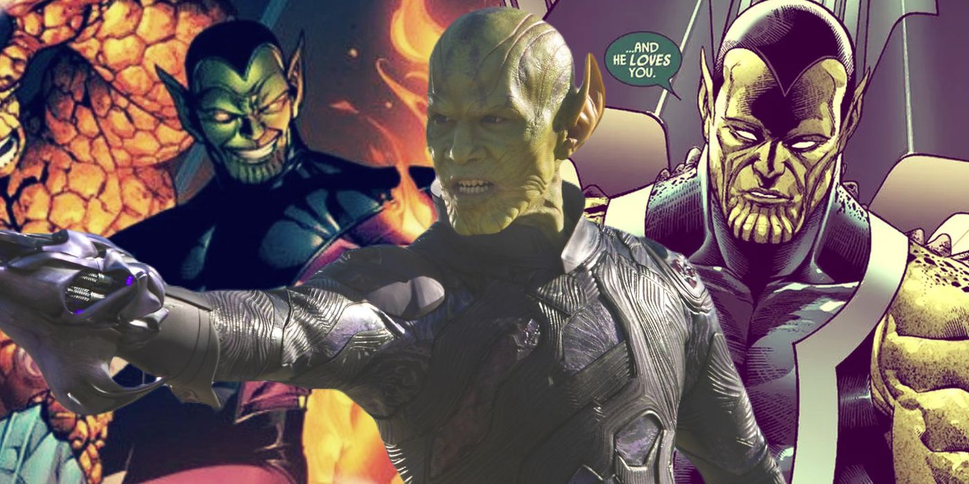Split Image: Super-Skrull and Kly'bn in Marvel Comics, Talos in Captain Marvel