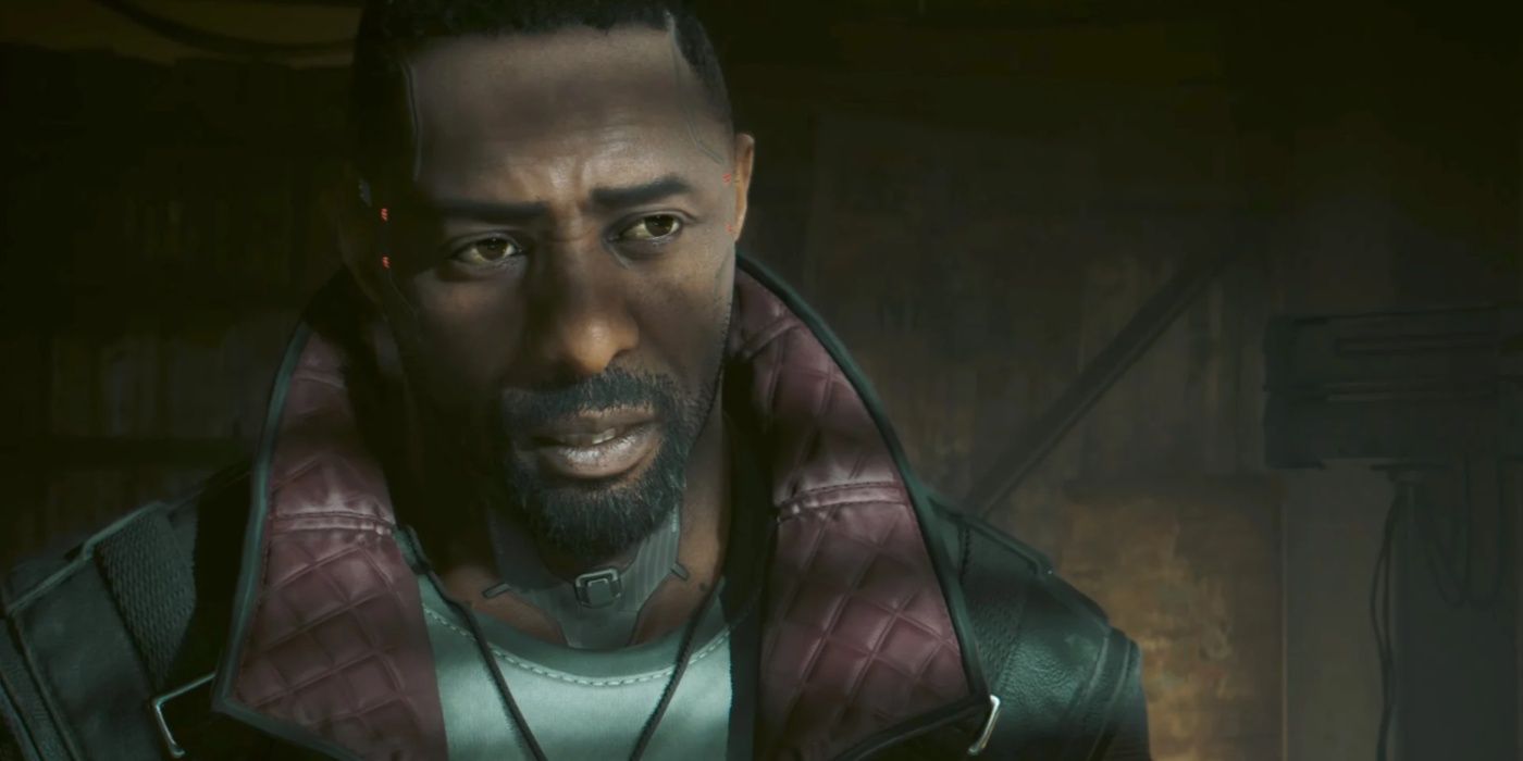 Idris Elba as FIA agent Solomon Reed in the trailer for Cyberpunk 2077: Phantom Liberty.